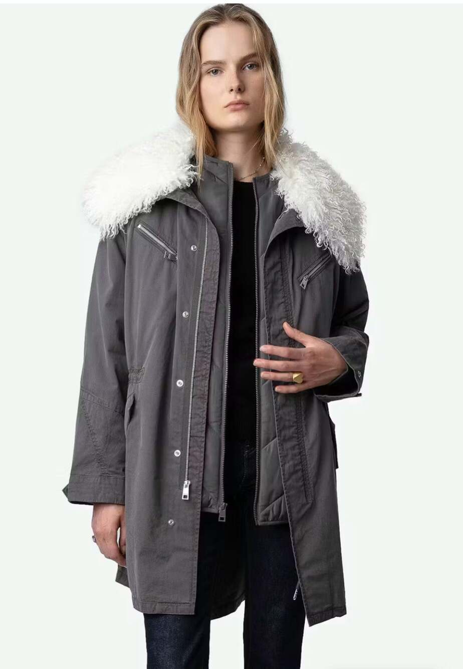 Zadig & Voltaire Kidea Parka Coat NWT